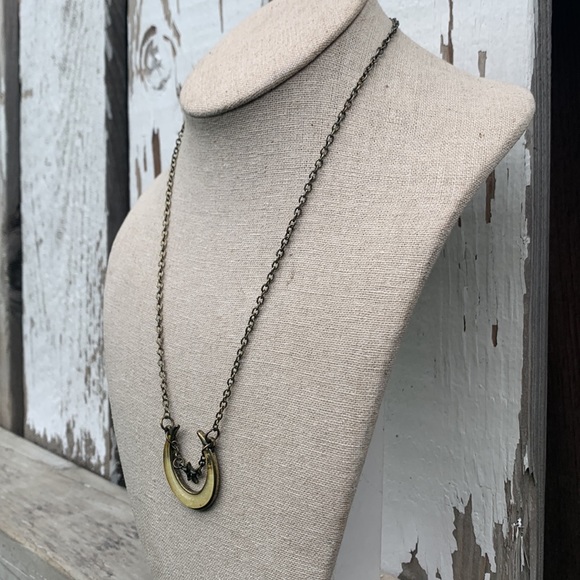 Gothic necklace moon and Star - Picture 3 of 7